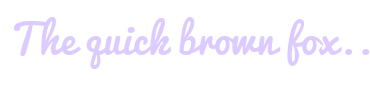 Image with Font Color DCCBFF and Background Color FFFFFF